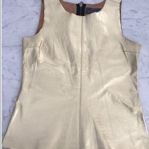 PJK gold leather top